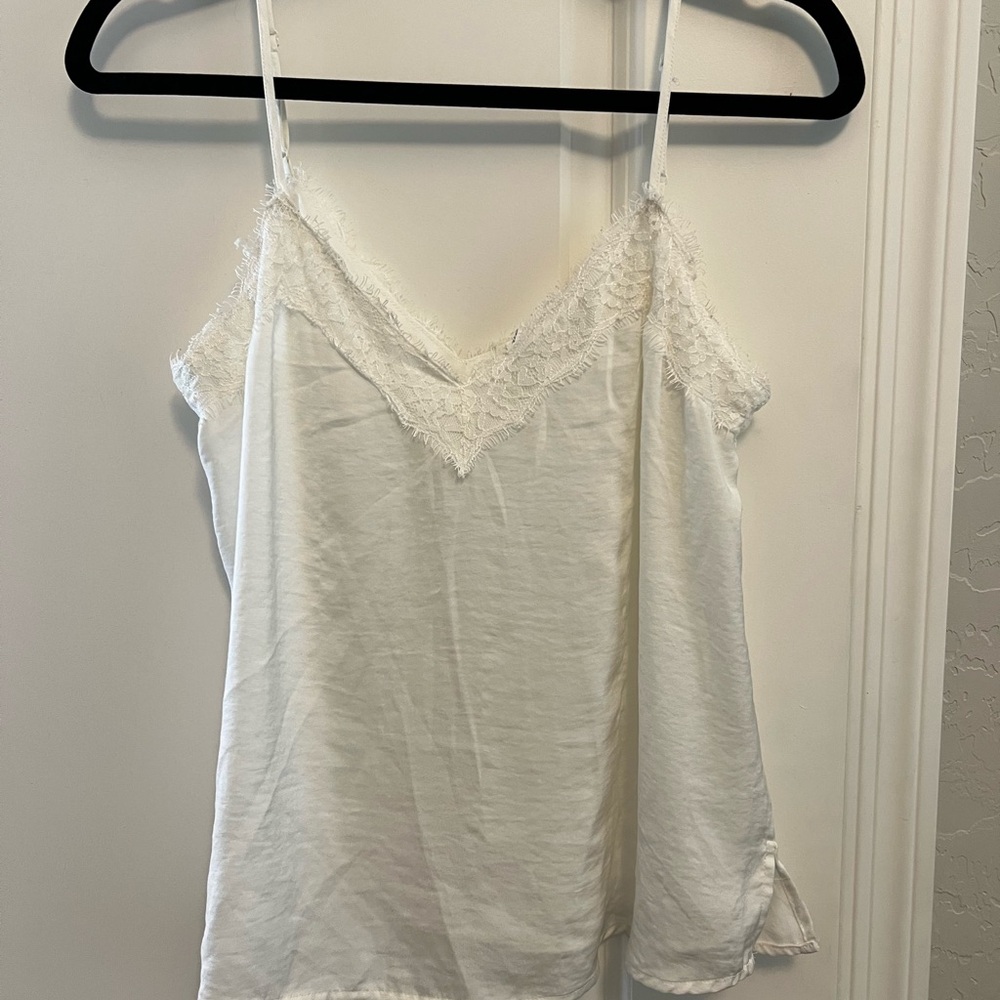 BP Ivory Lace Trim Camisole